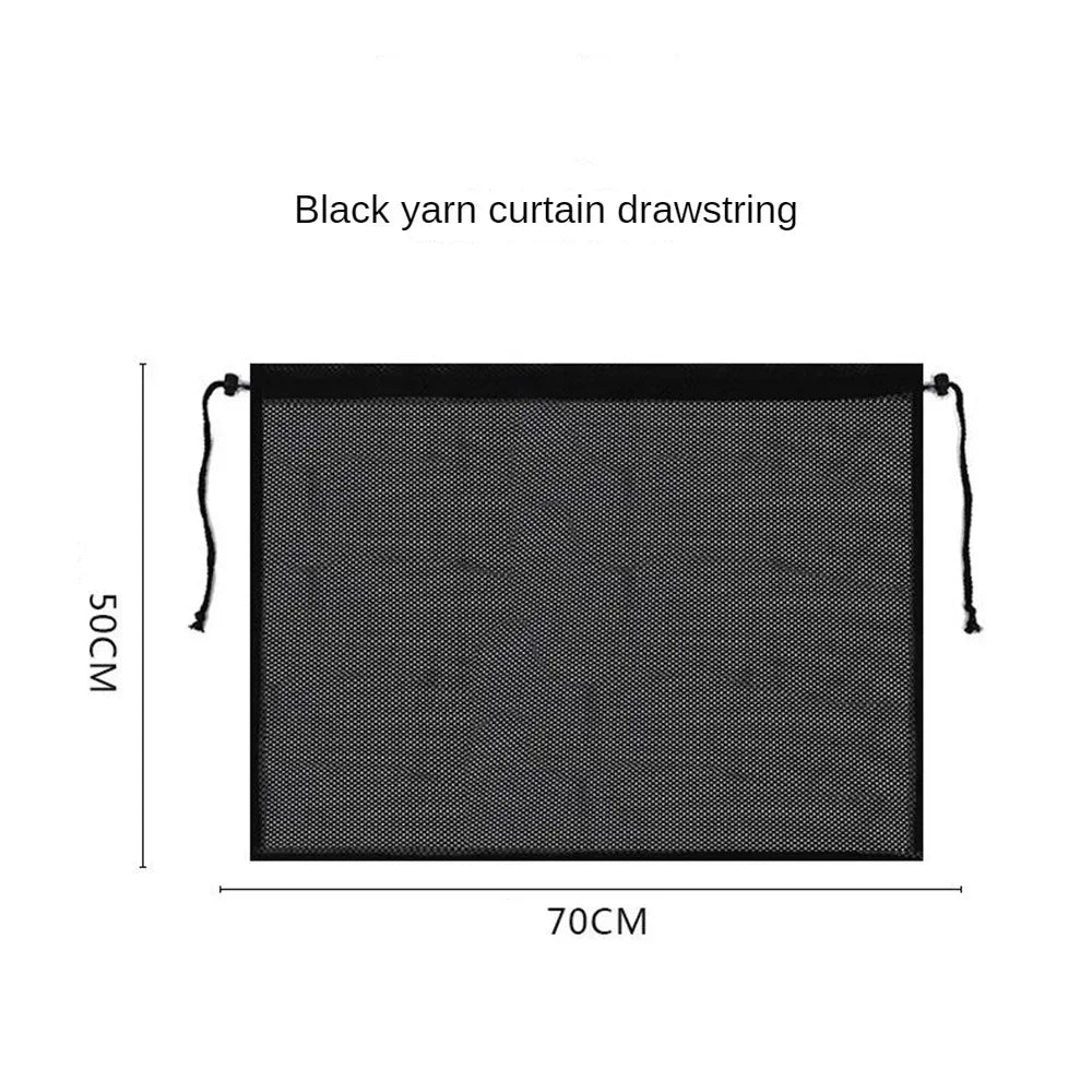 Car Sunshade Curtain Universal Summer Car Window Sunscreen Curtain Heat Insulation Interior Protection for Auto Decoration