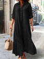 Casual Long Sleeve Woman Dress Office Lady Spring Summer Fashion Elegant Solid Shirt Dress Dresses For Women 2026 Female Robe