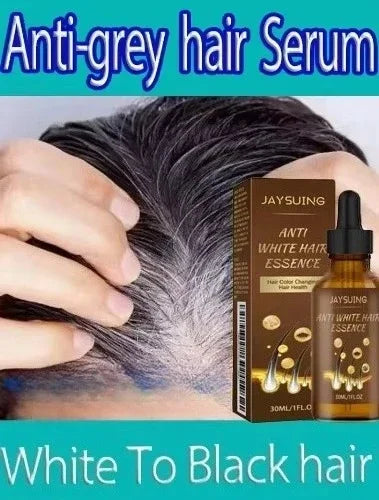YH03 White Hair Killer White To Black HairAnti-grey Hair Essence Serum Treatment Restore Natural Hair Color and Restore Healthy