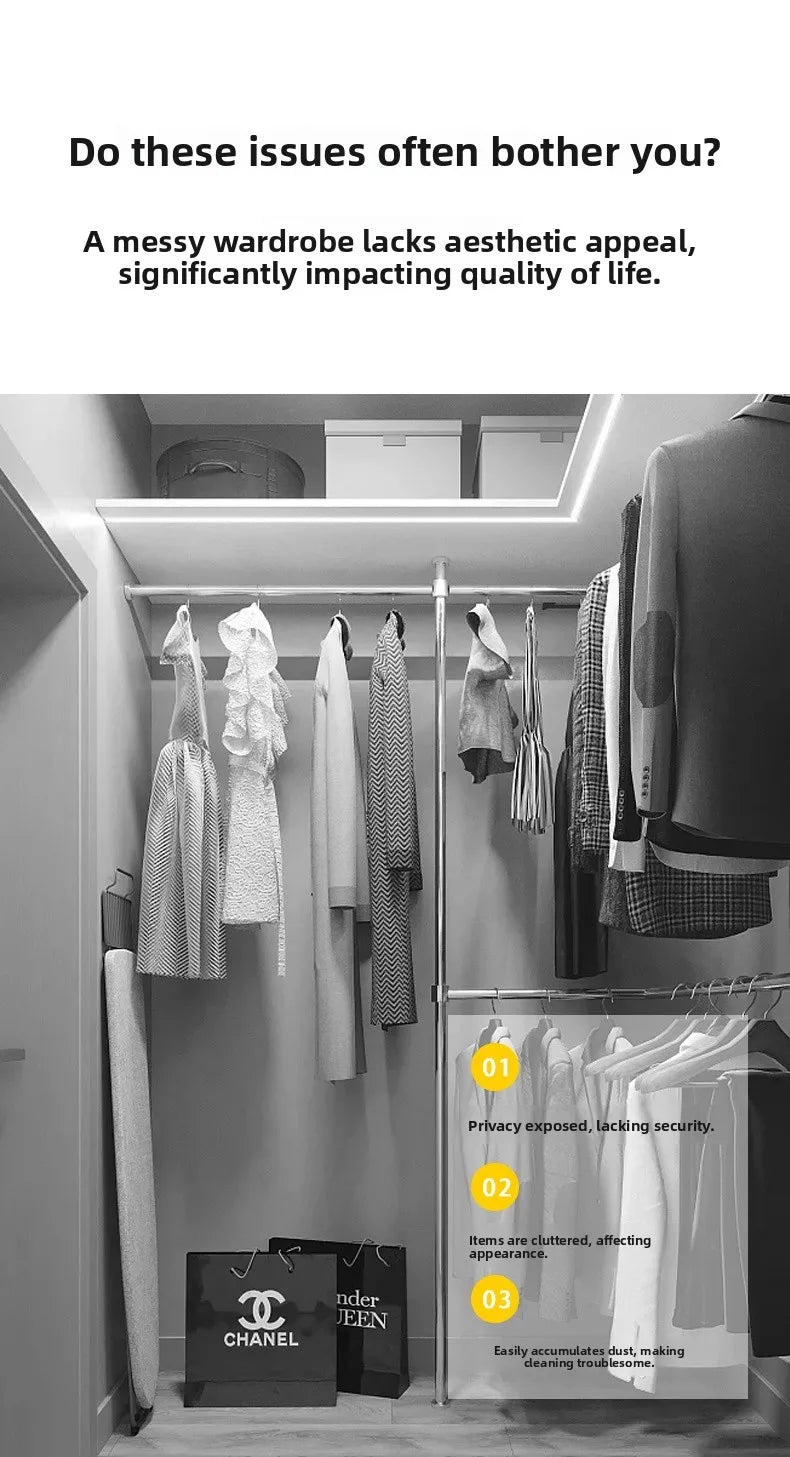 Modern Simple Dustproof Cabinet Door Curtain Magic Stick Shelf Concealment Curtain Window Screen Door Curtain Home Decor