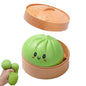 Large Dumpling Squishy Plush Toy Soft PET Stuffed Hug Pillow Adorable Steamer Design Home Decoration Stress Relief Toy for Kids
