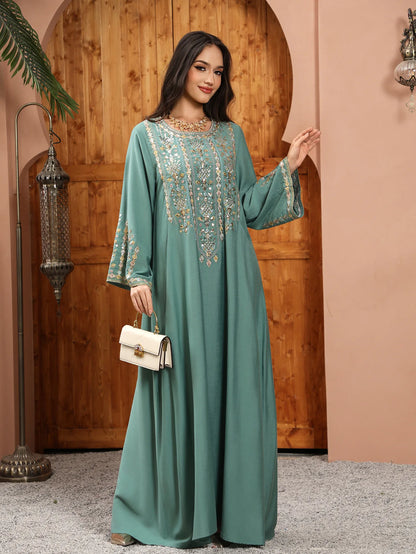 Women Jalabiya Dubai Dress Abaya Eid Ramadan Party Gorgeous Long Dresses Muslim Embroidery Vestidos Largos Robe Saudi Arab 2026